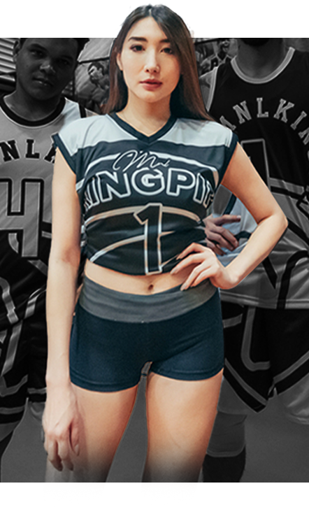 Custom volleyball uniforms by MNL Kingpin