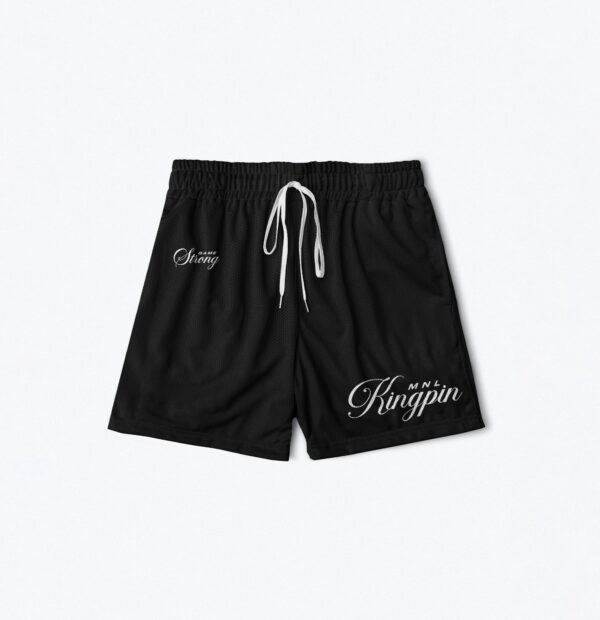 Kingpin Script Mesh Shorts (Black)