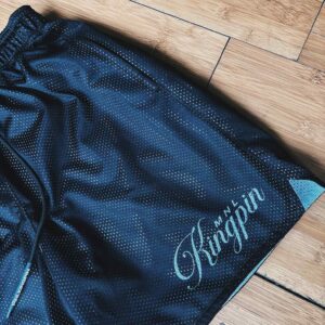 Kingpin Script Mesh Shorts (Black)